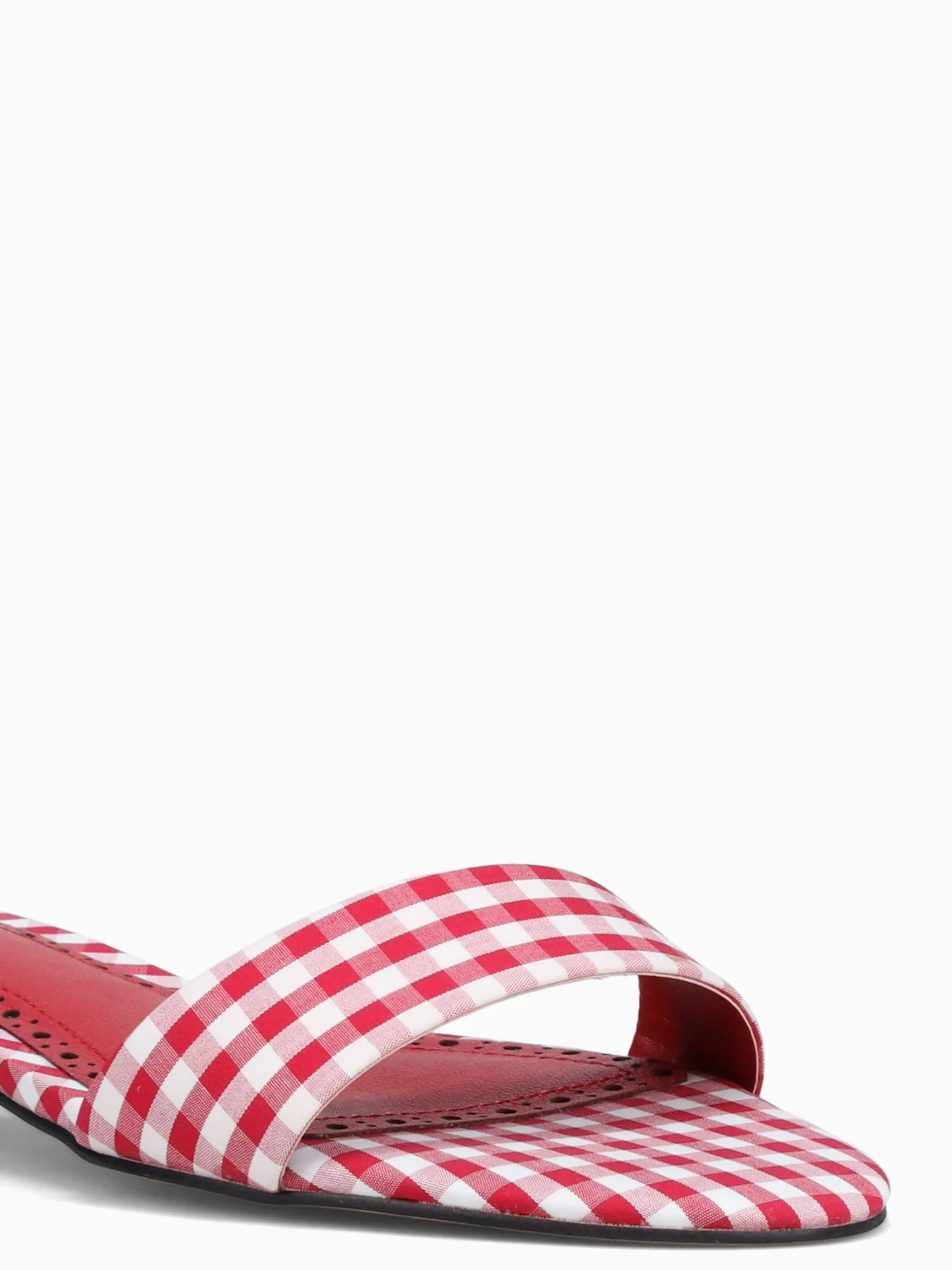 Berry Red Ginghan Fabric - Image 8
