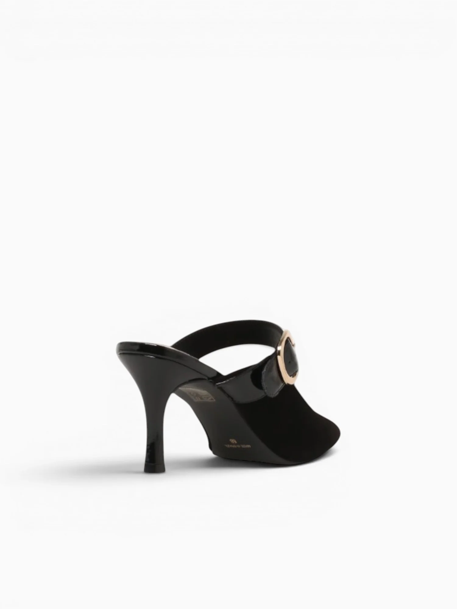 Greta Preto Kid Suede Verniz - Image 4