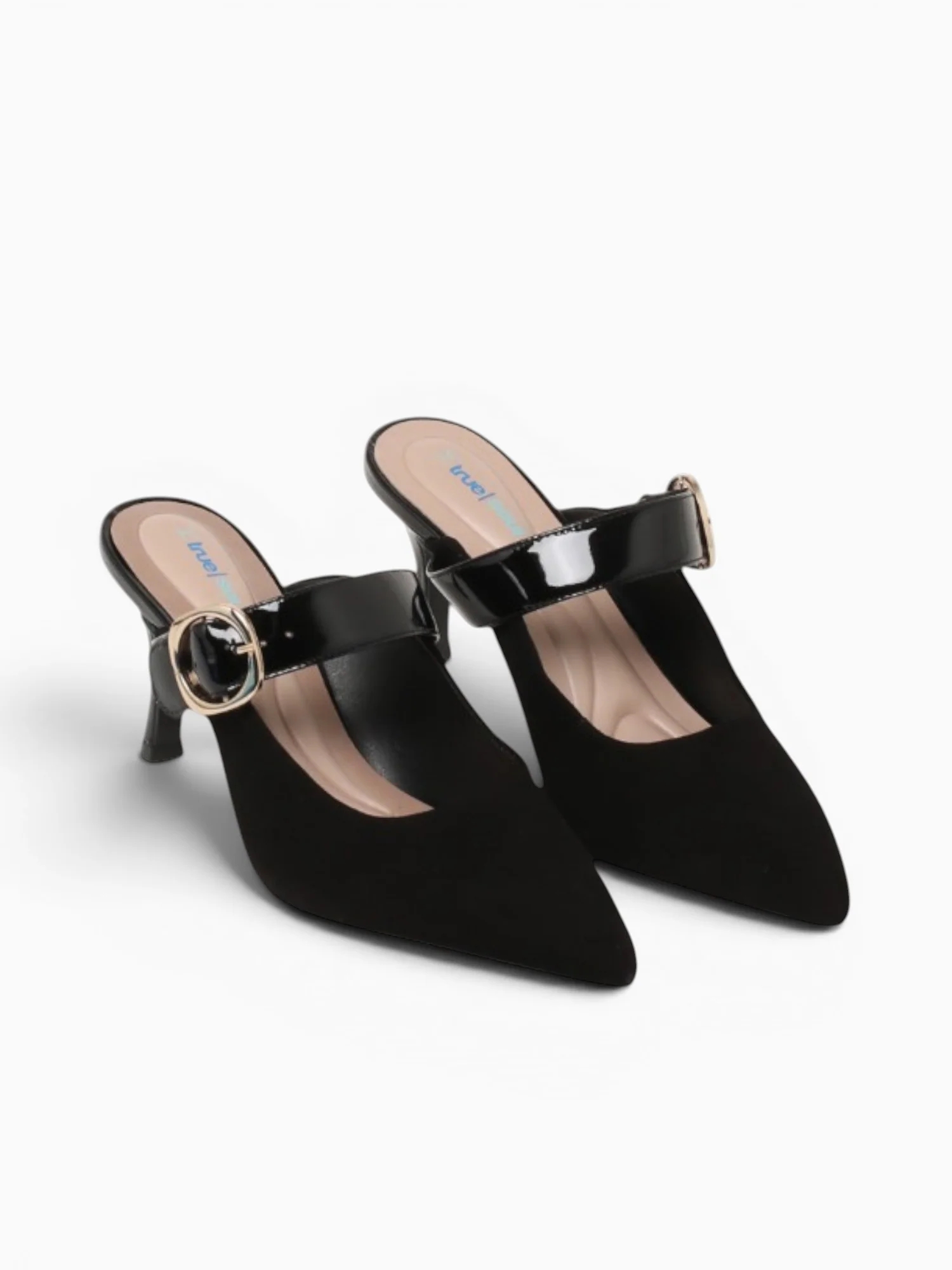 Greta Preto Kid Suede Verniz - Image 5