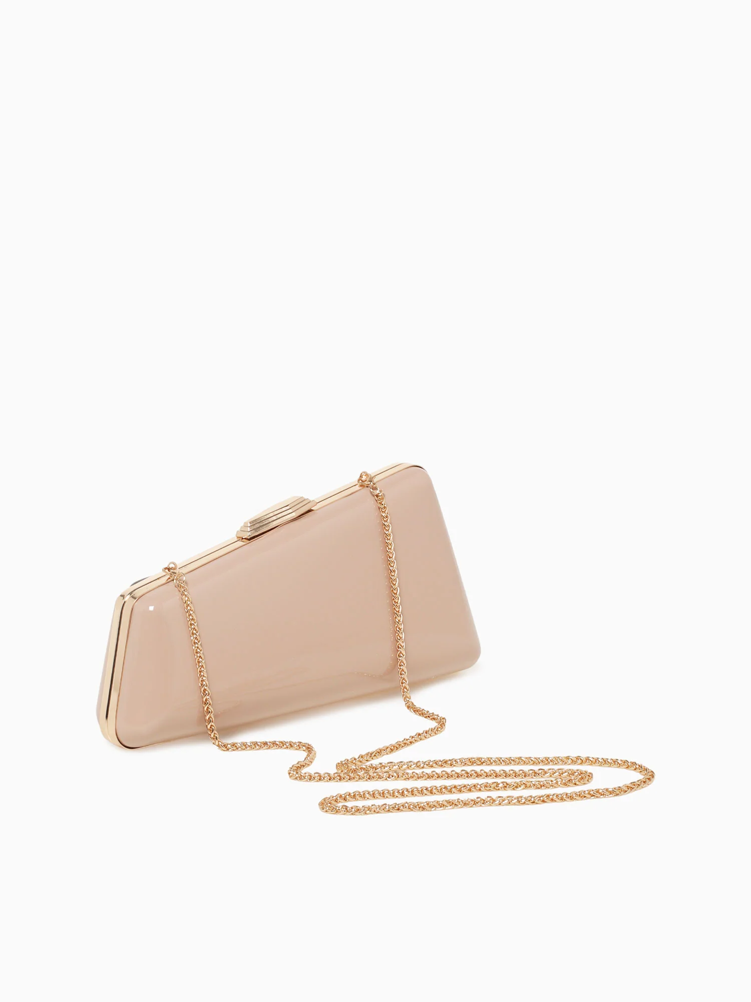 Irene Patent Box Bag Nude - Image 3