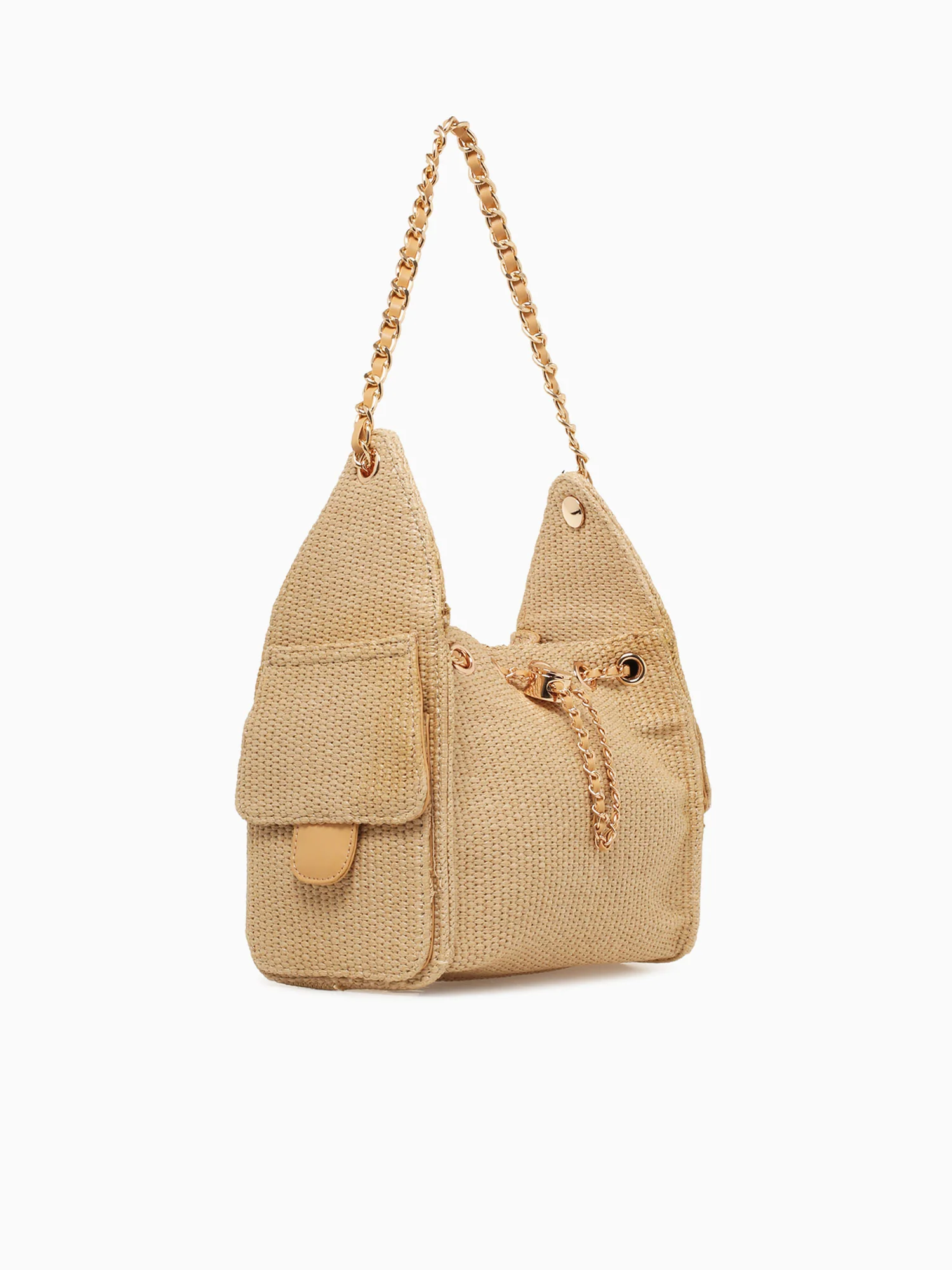 Paisely Shoulder Bag Beige - Image 2