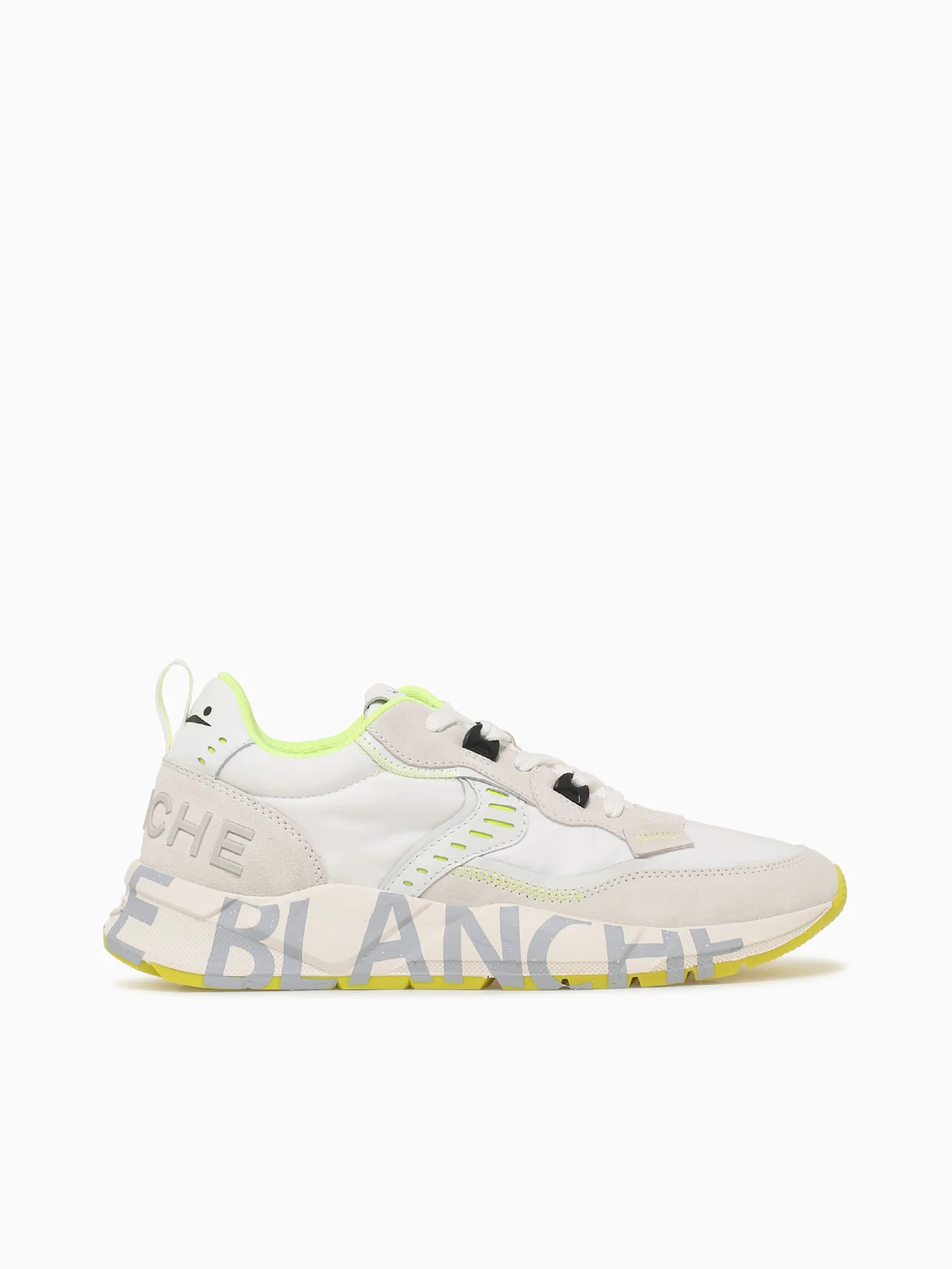 Club 01 White Yellow suede Nylon