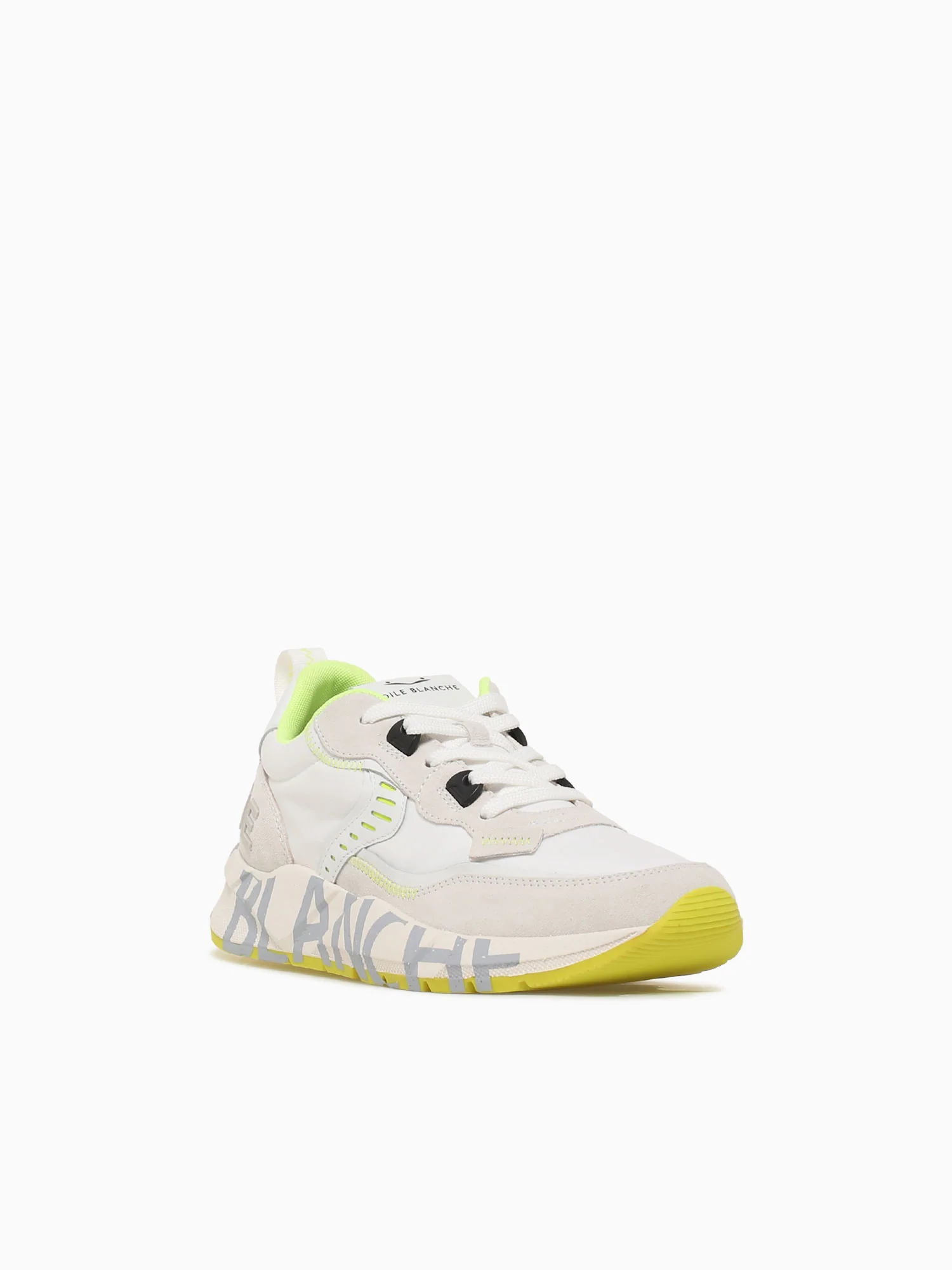 Club 01 White Yellow suede Nylon - Image 2