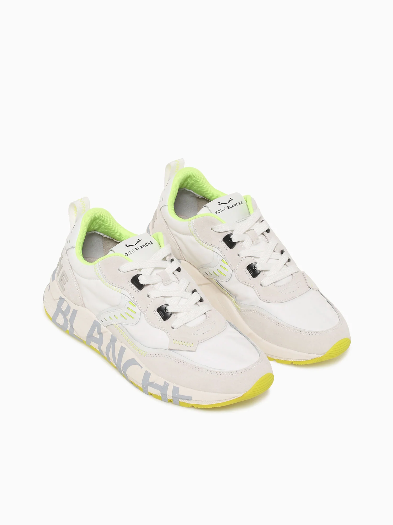 Club 01 White Yellow suede Nylon - Image 3