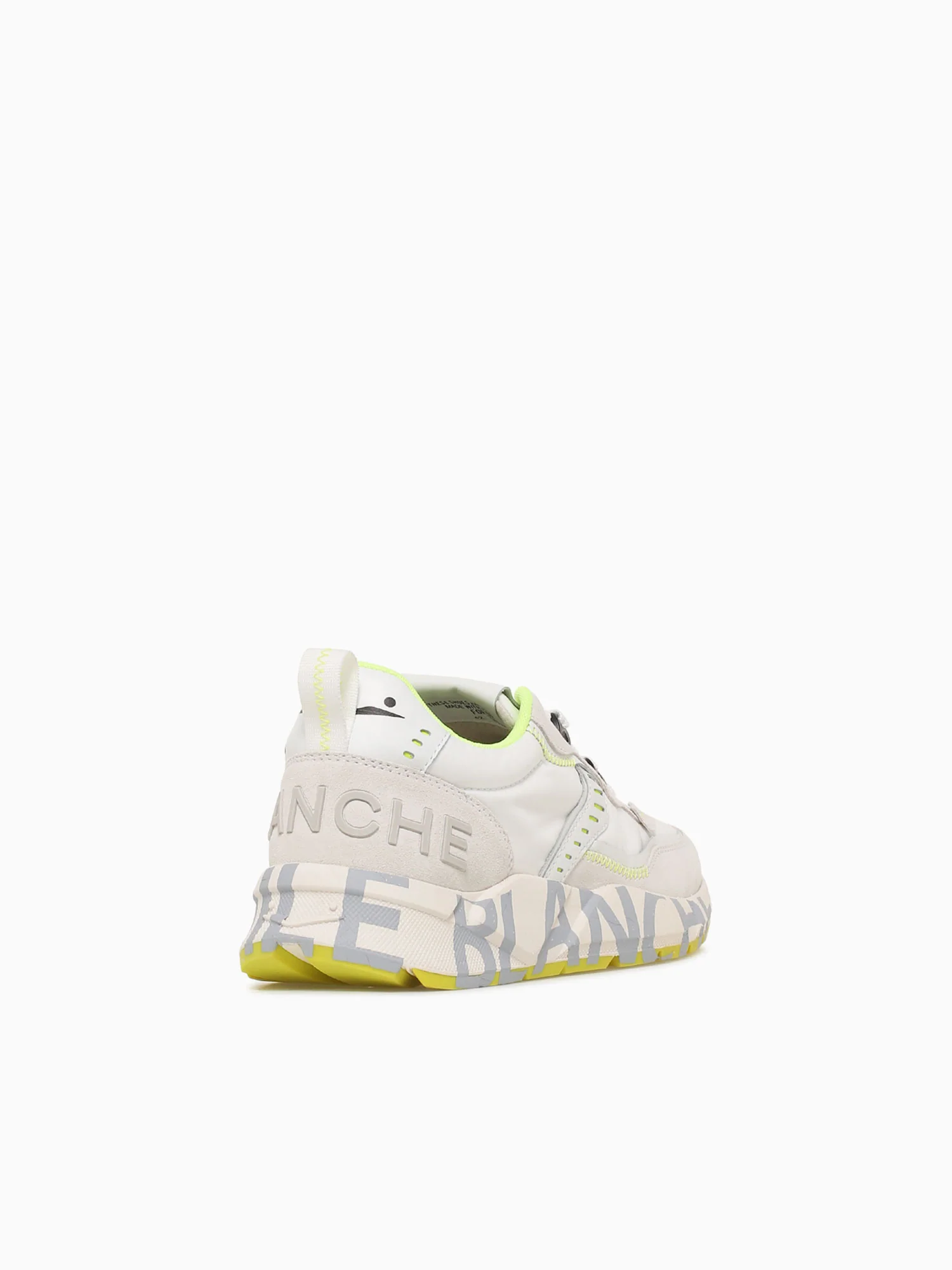 Club 01 White Yellow suede Nylon - Image 5
