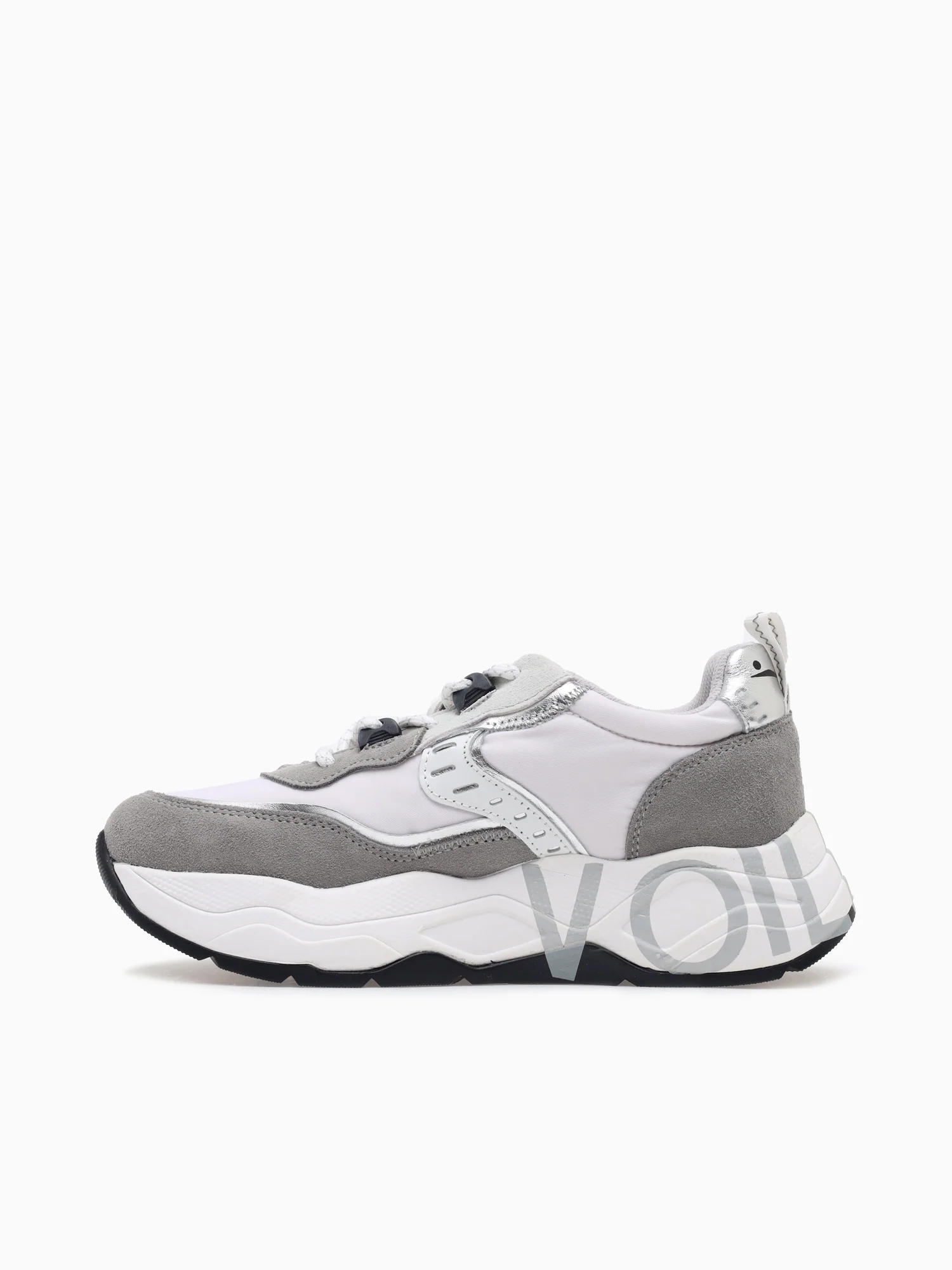 Club 105 Grey White suede Nylon - Image 3